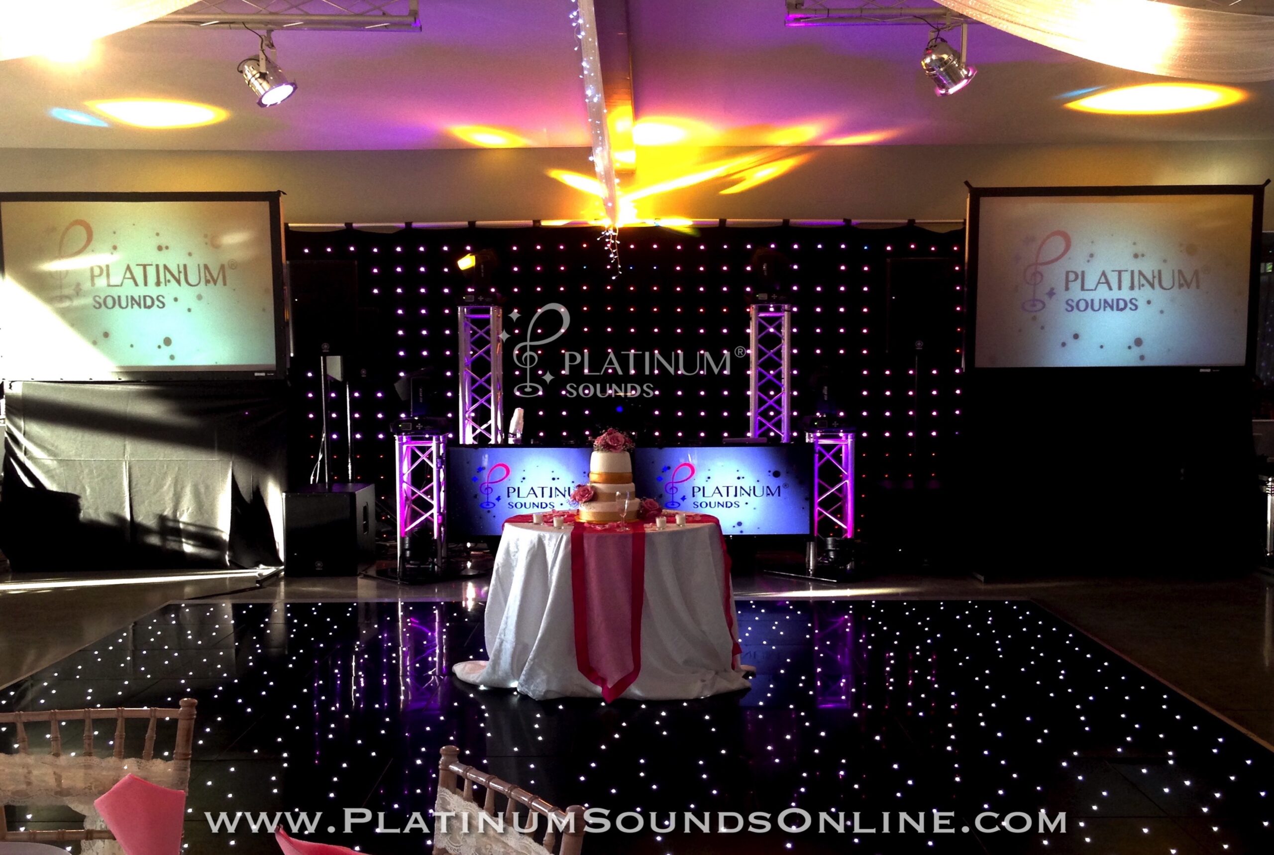 Ladywood Estate Plasma Screen DJ Setup