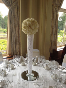 conical vase rose ball